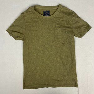 Abercrombie & Fitch Floral T-Shirt Men’s Flower Tee Shirt Mens Size XS Green
